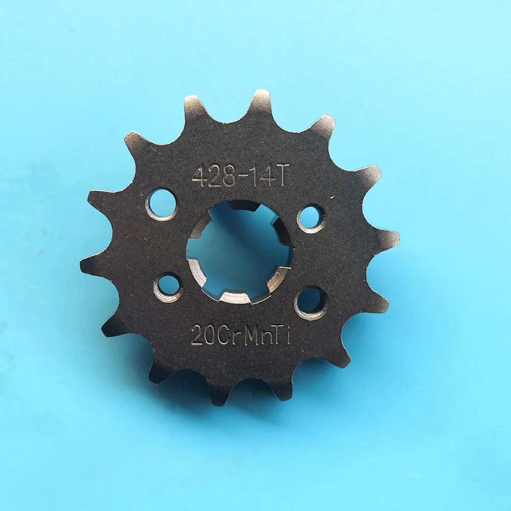 

Universal Motorcycle front teeth sprockets geartransmission chain Sprockets Gear 420-14T for Yamaha YBR 125 YBR125 125cc