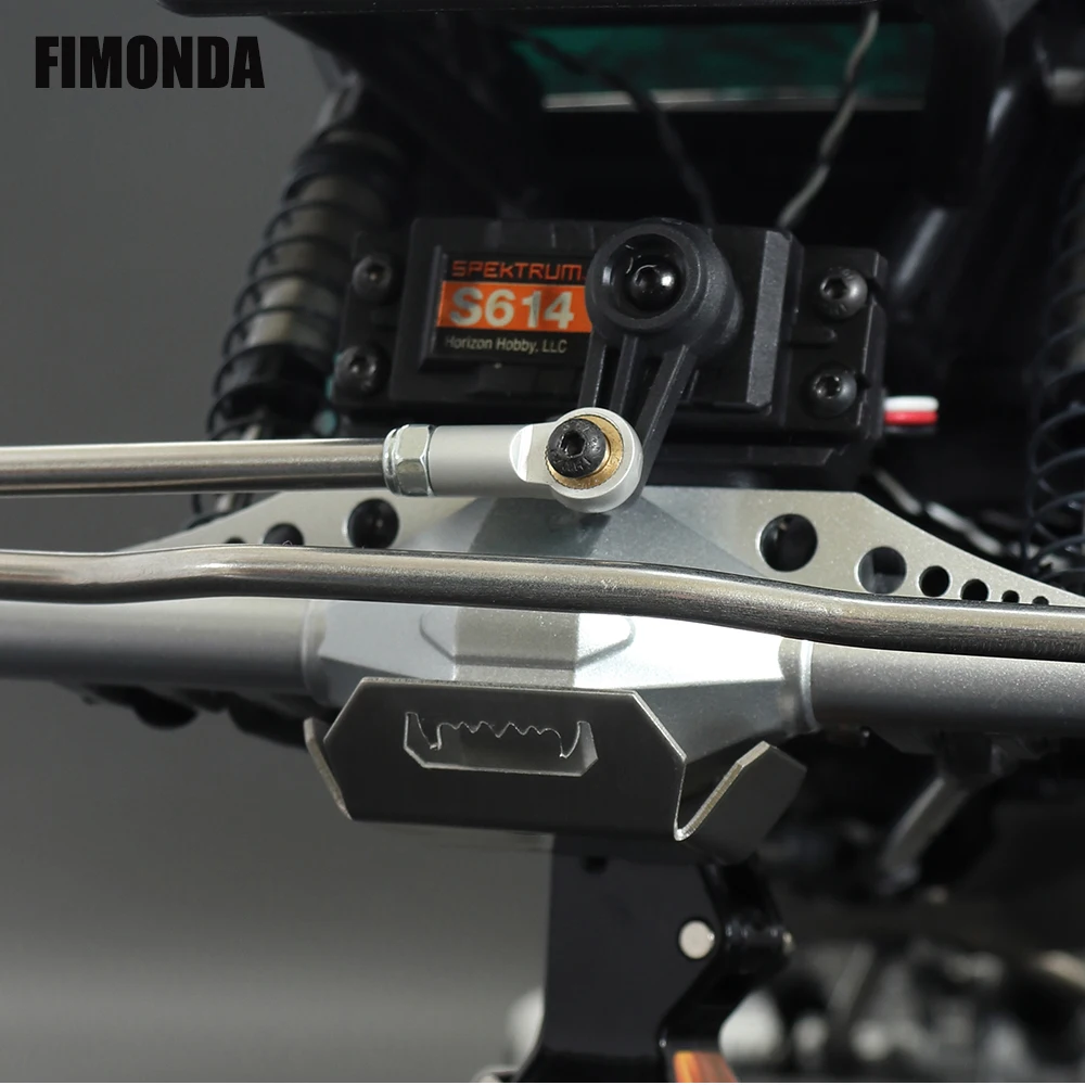 Chassis Stainless Steel Skid Plate Armor Front Rear Axle Differential Protector for 1/10 RC Crawler Axial Capra 1.9 UTB AXI03004