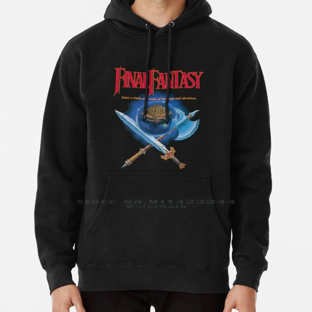 

Final Fantasy 1 Nes Classic Art Hoodie Sweater 6xl Cotton Final Fantasy Squaresoft Rpg Snes Logo Games Gaming Retro 90s 80s