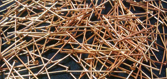 500pcs 20 25 30 40mm Aluminum gold and silver color Scalp needle round toe beaded pin crystal bead curtain crystal accessories