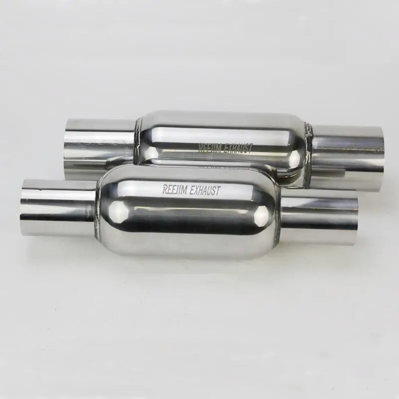 2\'\' 2.5\'\' Inlet 12.5\'\' Length Car Glasspack Muffler Bullet Perry Exhaust Resonator Center Exhaust