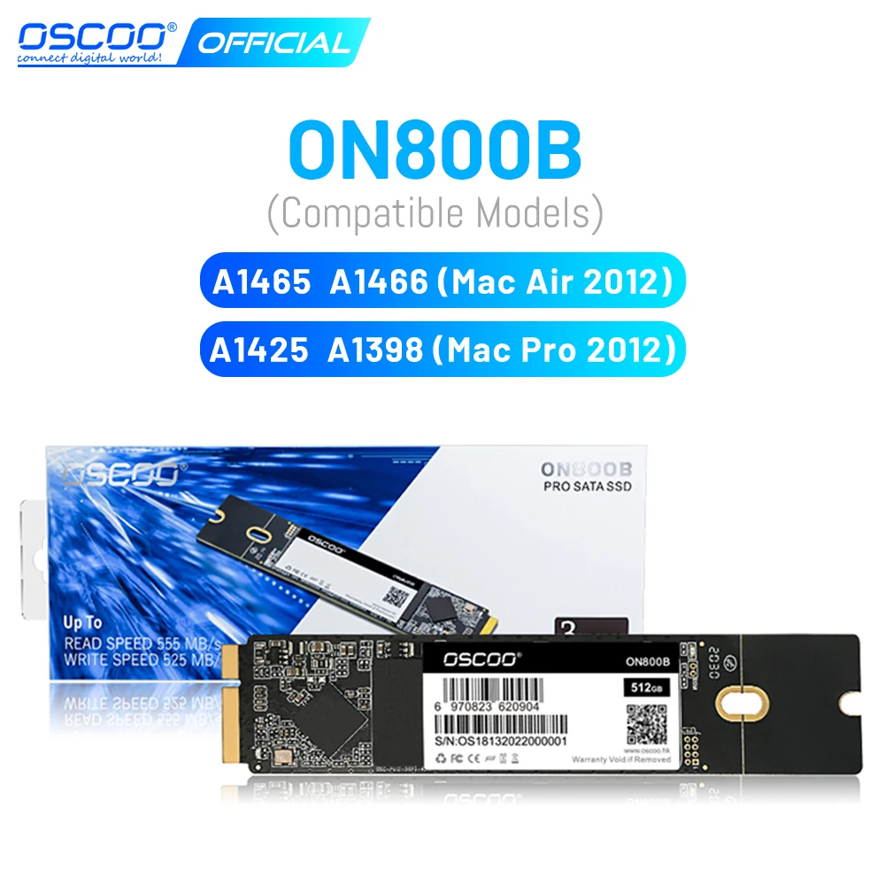 Oscoo 1pc ssd nvme pcie sata3 ssd 1tb 512gb 256gb para mac/macbook ar/macbook pro disco rígido 3d nand ssd para apple