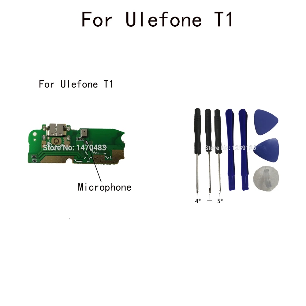 Original For Ulefone T1 USB Charging Dock With Microphone USB Charger Plug Board Module+Tool