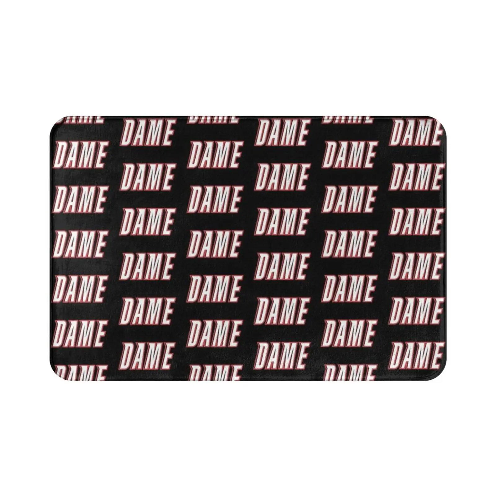 Dame Script 2 Carpet Mat Rug Cushion Soft Damian Lillard Dam Lillard Dame Lillard Portland Trailblazers Blazers Trail