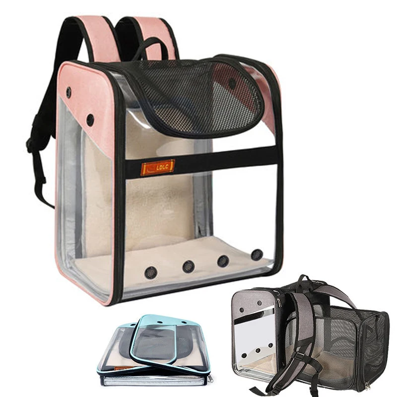 Large Capacity Breathable dog carriers bags travel Transparen Space Capsule Dog Bag Portable Outdoor Cat Foldable extensible