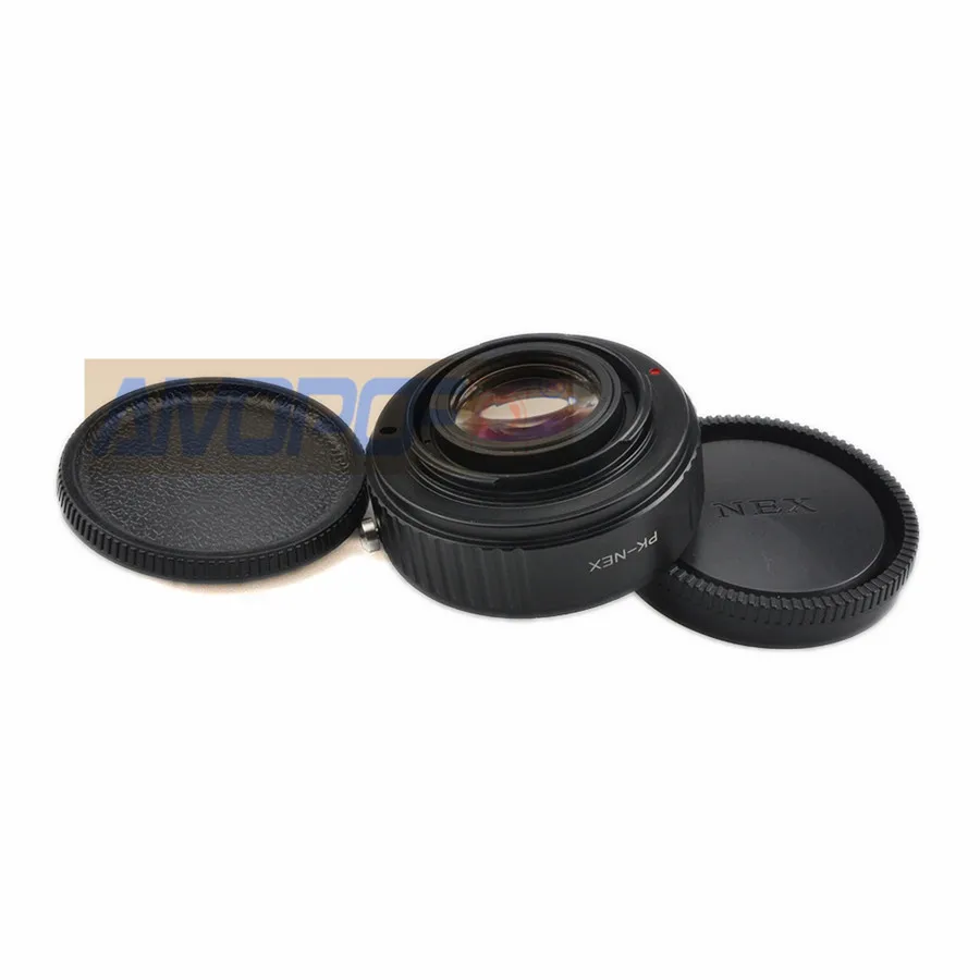 PK to NEX Focal Reducer Speed Booster Adapter for Pentax PK mount Lens to for Sony NEX E NEX-F3 NEX-7 NEX-5N NEX-C3 NEX-3