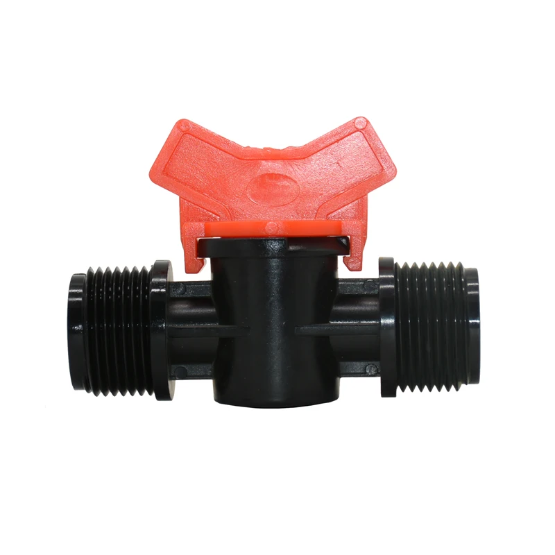 Male 1/2 to 1/2 garden hose tap 3/4 to 3/4 irrigation Water valve 2-way garden hose waterstop Connector cranes 1pcs