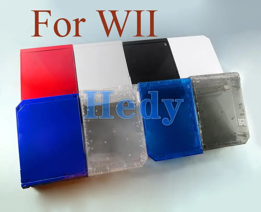 10sets Housing shell Case cover For Wii Body Protector Cover Shell Accessories with Full Buttons Repai Parts