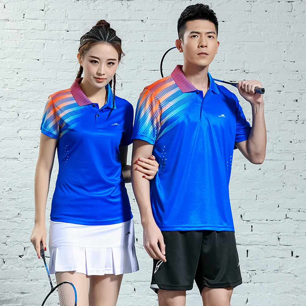 New Badminton shirts Men /Men polo tennis shirt sports clothes Quick dry table tennis t-shirt youthTennis ladies wear shirts