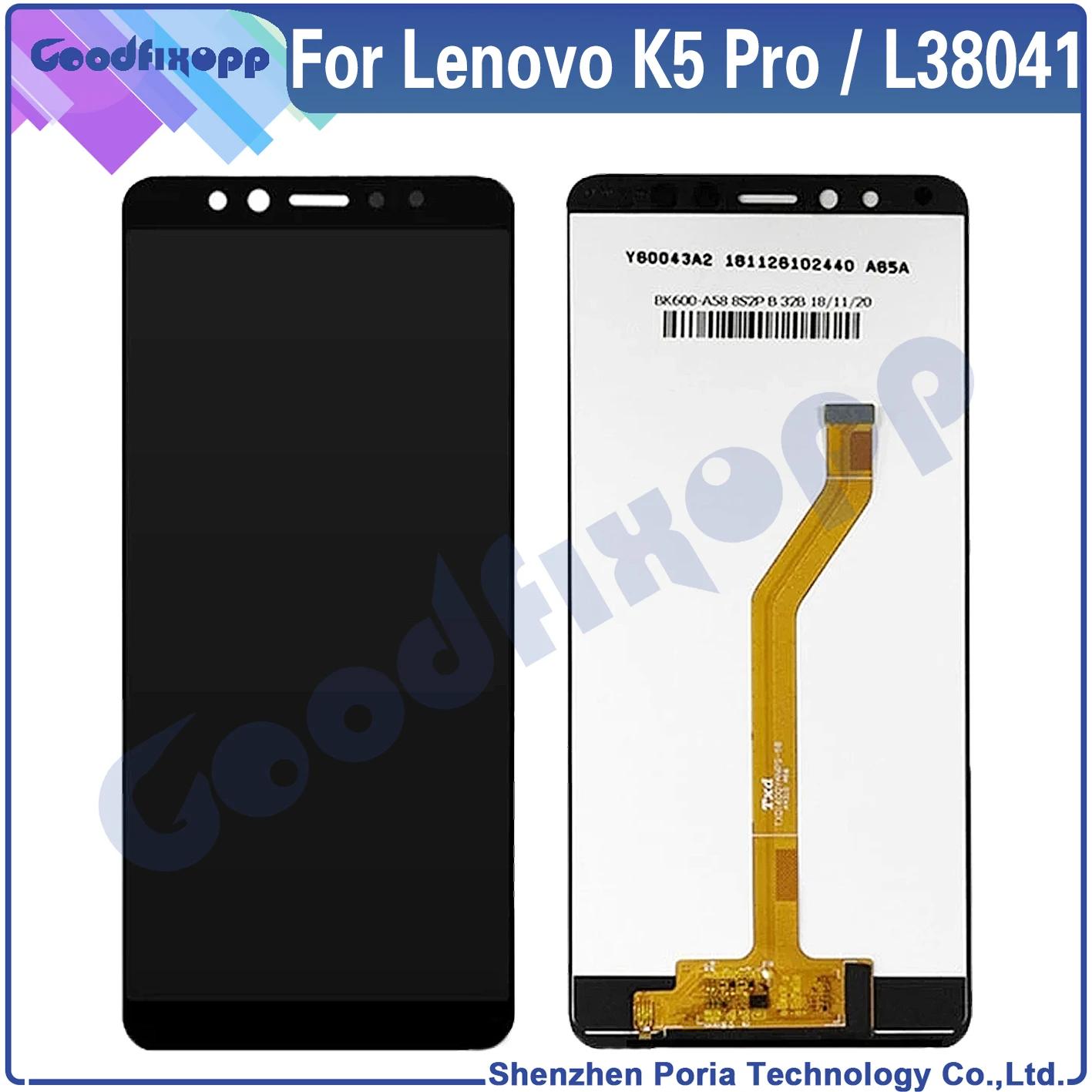 100% Test AAA For Lenovo K5 Pro L38041 LCD Display Touch Screen Digitizer Assembly For Lenovo K5Pro L38041