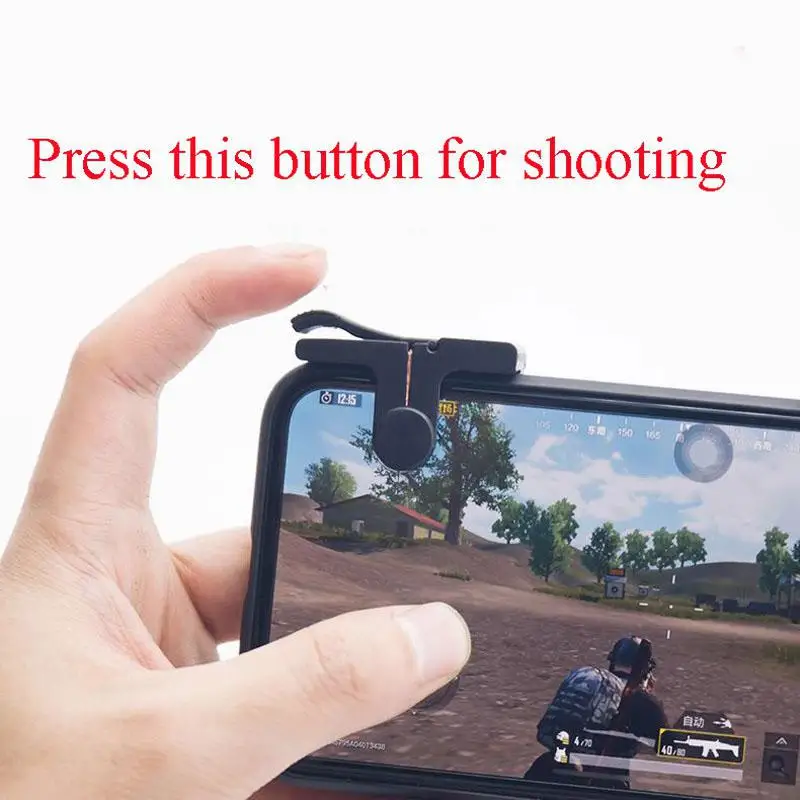 Universal PUBG Game Controller Phone Grip with Joystick Fire Buttons Game Trigger for Android IOS Mobile Phone Gamepad