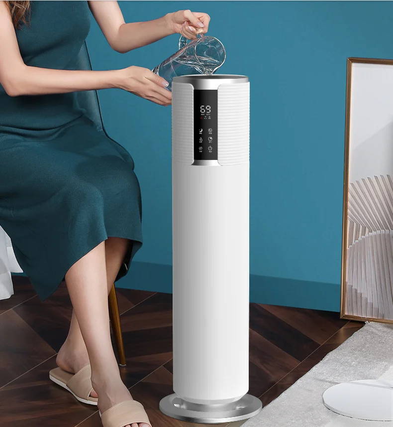 220V Điện Gia Đình Siêu Âm Thanh Máy Tạo Độ Ẩm Không Khí 8L Top Thêm Nước Xông Tinh Dầu Phun Sương Tạo Thông Minh Phun Sương Tạo Ẩm Hình Ếch Con Máy Phun Sương