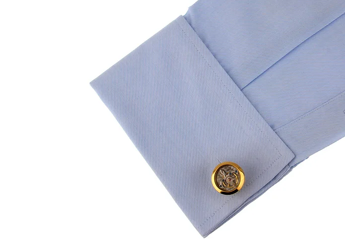 أزرار أكمام ساعة رجالية ، أزرار أكمام عالية الجودة ، مصنوعة من الفولاذ المقاوم للصدأ ، أزرار أكمام توربيون عصرية ، بيع بالجملة والتجزئة #6