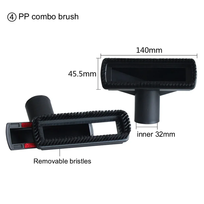 ชุดห้าชิ้นขนาดเล็กอุปกรณ์เสริมสำหรับเครื่องดูดฝุ่น,แปรง,หัวดูด,อะแดปเตอร์ภายใน35มม.ถึง32มม.ชิ้นส่วนเครื่องดูดฝุ่น