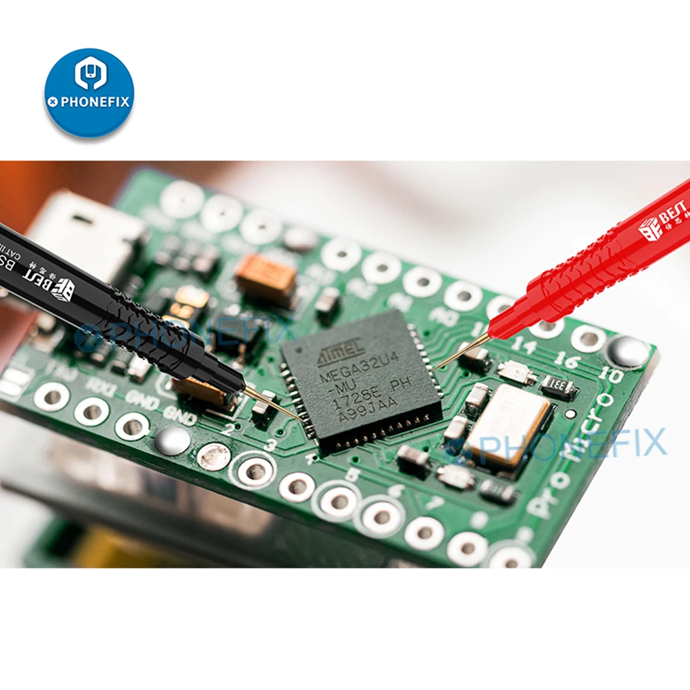 BST-050 فائق الدقة المتعدد التحقيق استبدال الإبر موصلات اختبار مع التمساح كليب لكابل رقمي متعدد ملمس الأسلاك