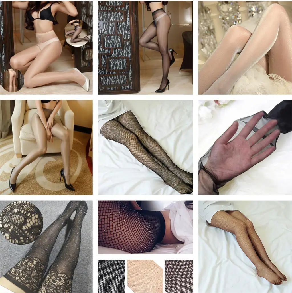 

Women Sexy Pantyhose Summer Nylon Tights Stockings Seamless Fishnet Mesh Print Pantyhose