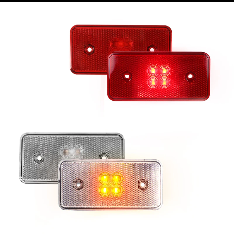 Clear/Red Lens Amber/Red LED Replace Car Side Marker Lights For 2002-2014 Mercedes W463 G-Class G500 G550 G55 Side Fender Lights
