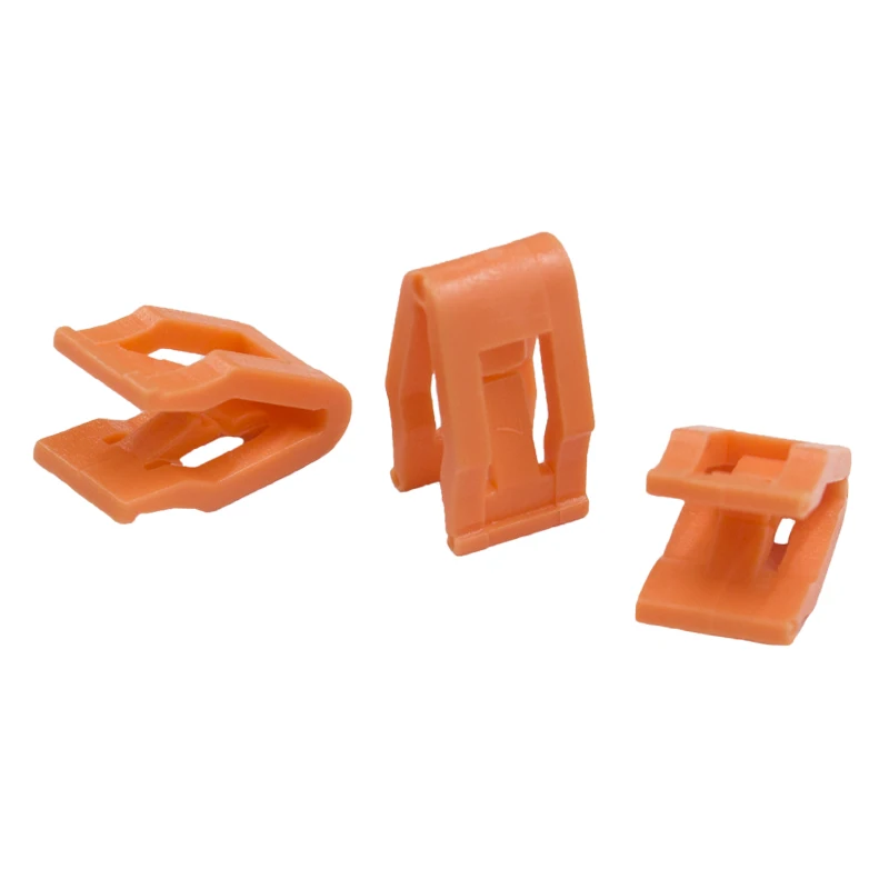 50PCS Auto Instrument Fastener Clips White Orange Fits Car Audio CD DVD Navigation Replace Dashboard Plastic Retainers