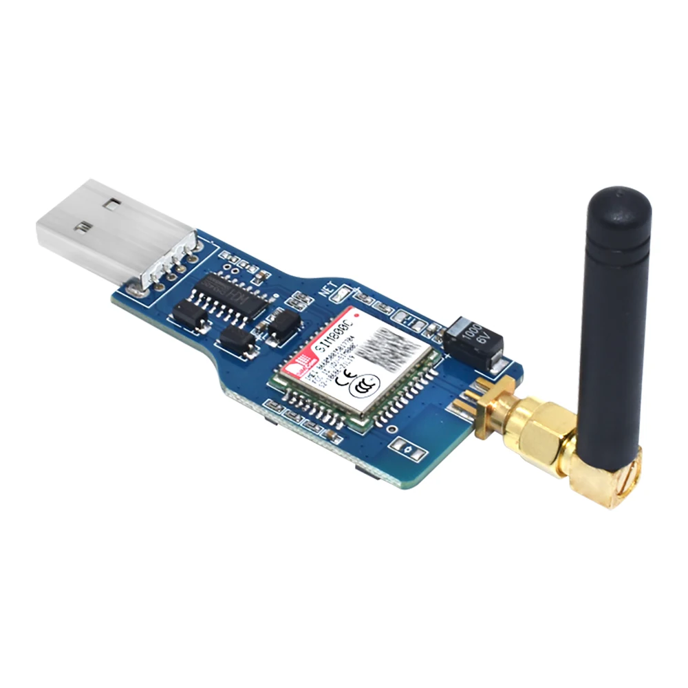 USB to GSM Module Quad-band GSM GPRS SIM800C SIM800 Module For Wireless Bluetooth Module SMS Messaging With Antenna