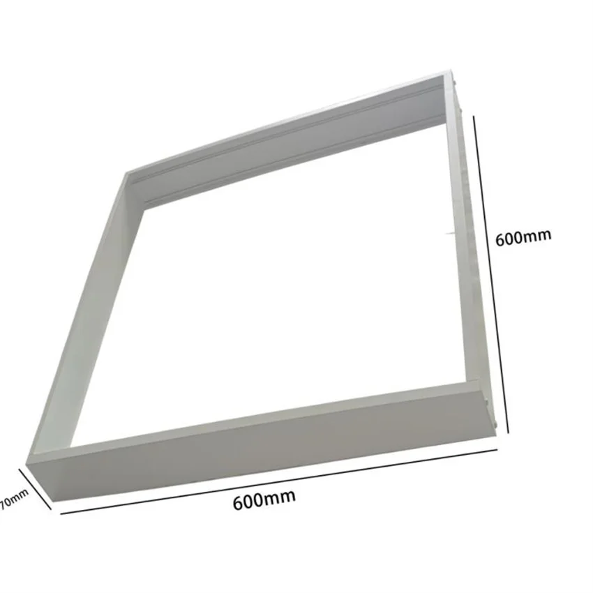 led back light panel light conversion frame 595*595 engineering section surface mounted frame for flat light