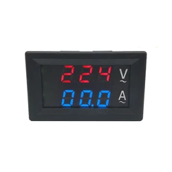 Digital voltmetro amperometro DC 0-100V AC60-500V 1A 10A 50A 100A rosso blu LED Display tensione corrente metri Tester rivelatore