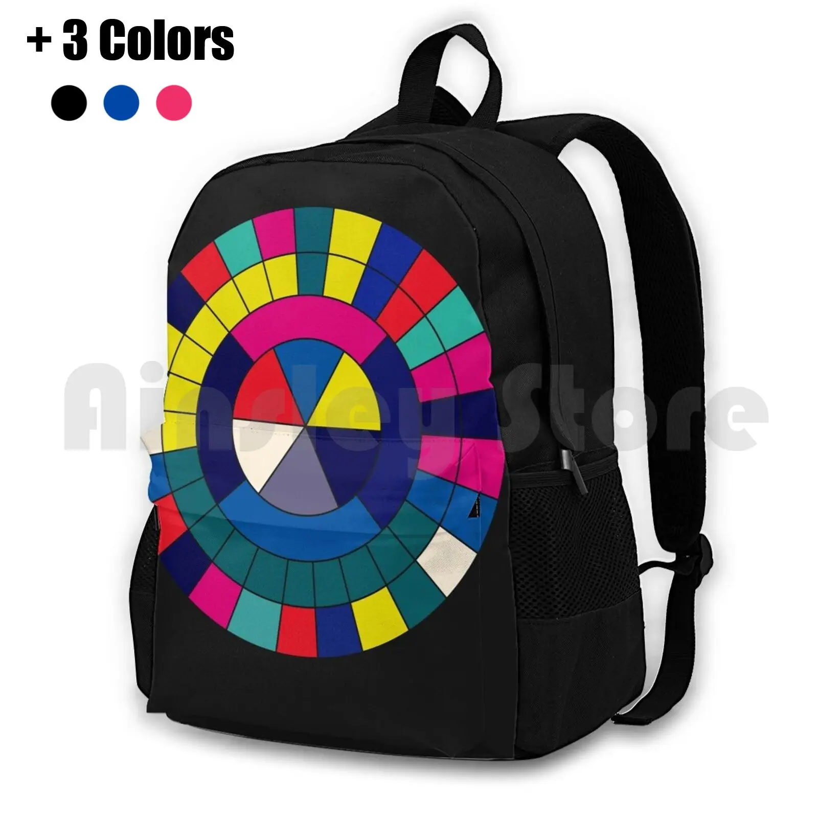 Factory Records Colour Wheel Outdoor Hiking Backpack Riding Climbing Sports Bag Factory Records New Order Joy Division James