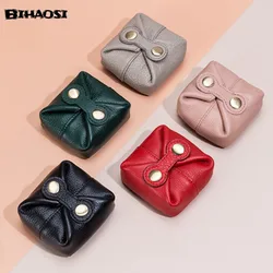 Cute Zero Wallet Soft Leather Mini Wallet Headset Key Female Coin Lipstick Storage Bag Coin Purse Change Purse Candy Purse