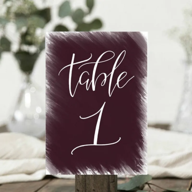 

Personalized Wedding Table Numbers,Colorful Background Table Numbers,Painted Acrylic Table Numbers, Table sign for wedding