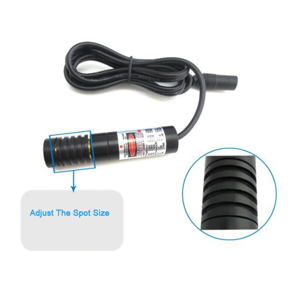 ClassI 670nm 0.4mw Red Point Laser Adjustable Point  Line Cross Laser Positioning Lamp Width Adjustable