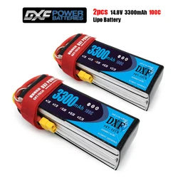 DXF 3300mAh 14.8V 100C-200C batteria Lipo 4s XT60/DEANS/XT90/EC5 per AKKU Drone FPV Truck four axi Helicopter RC Car Airplane