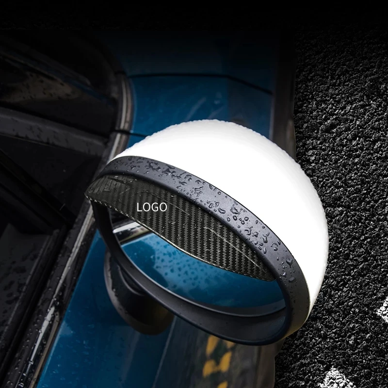 

2 Pcs Car Rearview Mirror Rain Eyebrow For MINI COOPER JCW F54 F55 F56 F57 F60 R56 R60 Carbon Style Car Sticker Exterior Revise