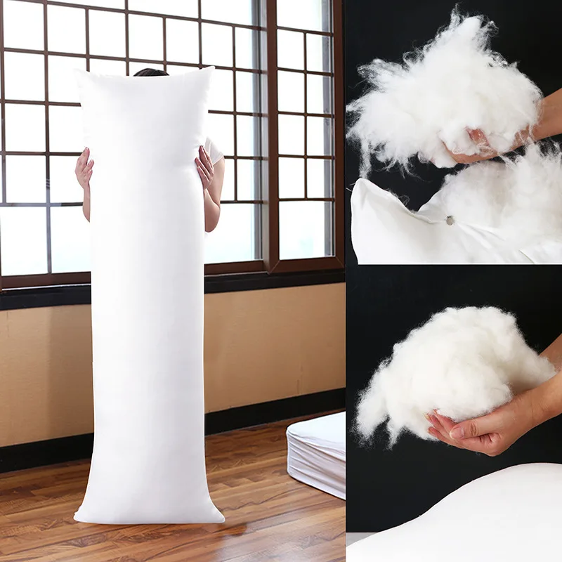 100% FEATHER FABRIC Fill Long Body Hug Hugging Pillow Bed Cushion Pad Anime Rectangle Sleep Nap Pillow Soft Insert Filler Core24