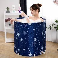 Portable Bathtub Folding Bath Bucket Home Spa Large Adult Tub Baby Swimming Barrell Household Bath Bucket Sauna Tent Laundry Tub