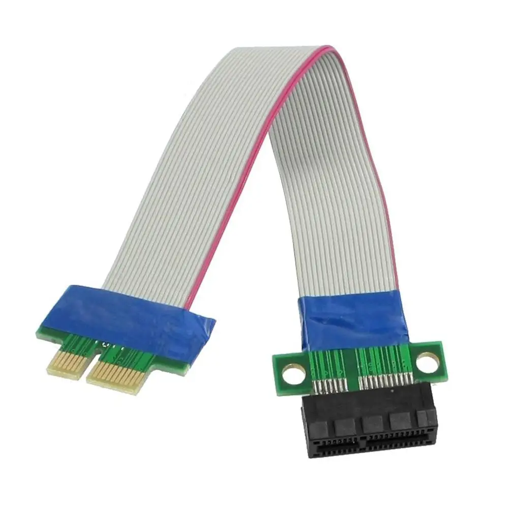 PCI Expres x1 no E Riser tarjeta extensor extensión cinta Flex relocalizar Cable