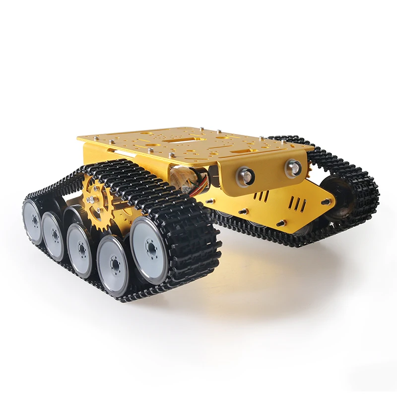 2WD Metal Smart Crawler Robot Tank Chassis Kit TP300 Robotic Platform High Torque DC Motor With Encoder DIY Education Heavy Load