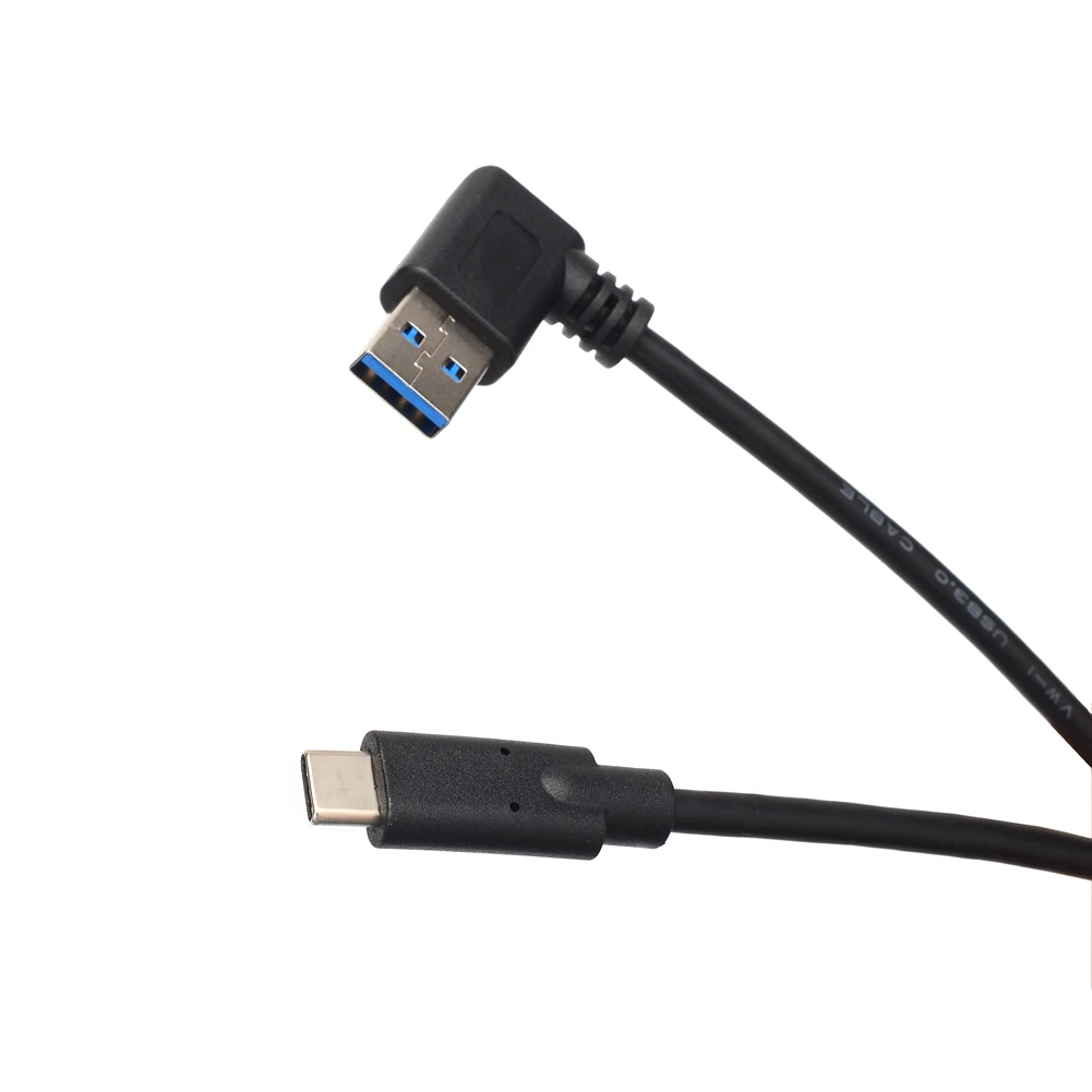 كابل USB 3.1 Type-C ذكر إلى 90 درجة بزاوية قائمة USB 3.0 Type-A ذكر لمزامنة البيانات والشحن متوافق مع Xiaomi 4C/5