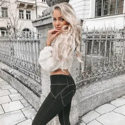 Shascullfites Jeans Super Skinny Slim Fit Jeans Schwarz Hohe Taille für Große Frauen damskie Kompression