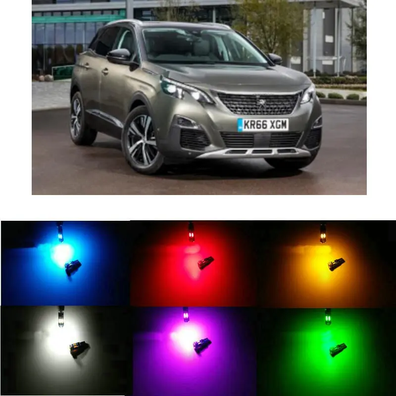 

20pc/lot canbus t5 Dashboard LED Light Bulbs For peugeot 4007 4008 405 408 5008 605 607 806 807 EXPERT RCZ 1007 106 107 108