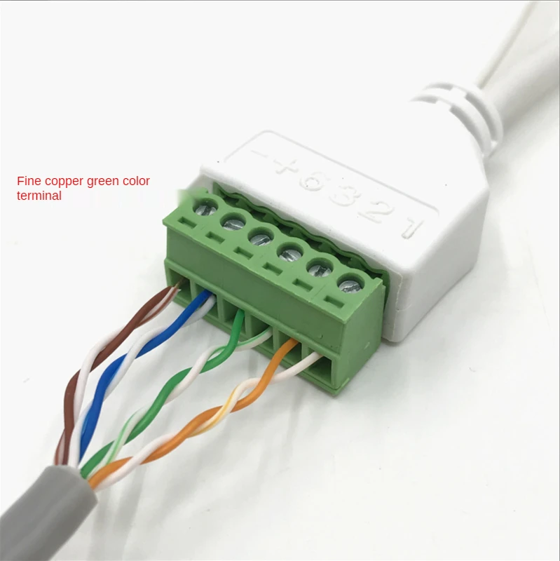 ESCAM 1Pair POE Splitter POE Switch POE Cable Adapter Tape Screened DC 12V Power Supply Cable 5.5*2.1mm Monitoring Network Cable