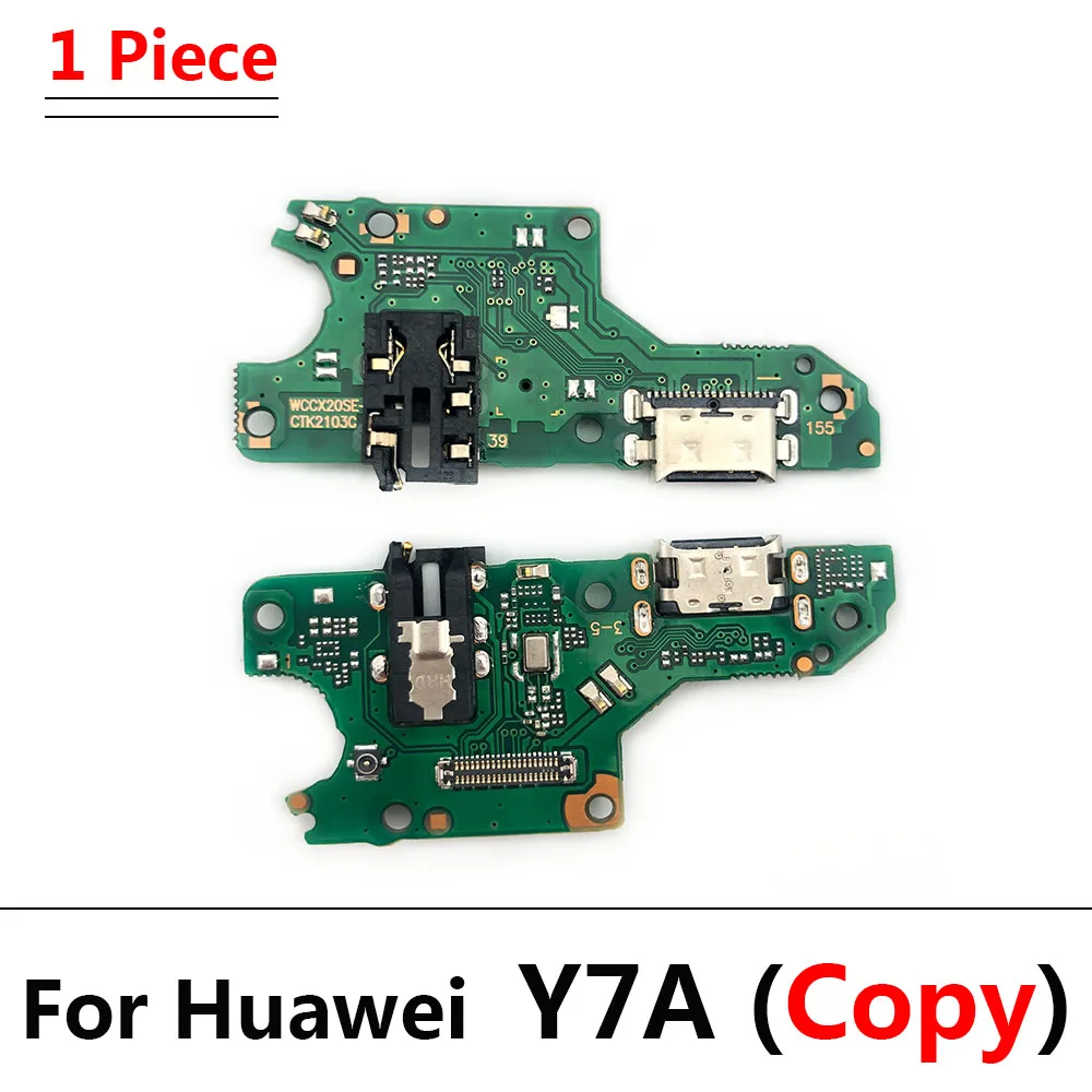 20Pcs，For Huawei Y7A Y5 Y9S Y6P Y8S Y8P Y7P Y6S P40 Lite 5G / P40 Lite E USB Charging Port Dock Charger Plug Connector Board