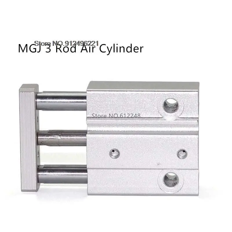 SMC Type MGJ MGJ6 MGJ10 Min 3 Rod Cylinder with Guide Rod Pneumatic Cylinder MGJ