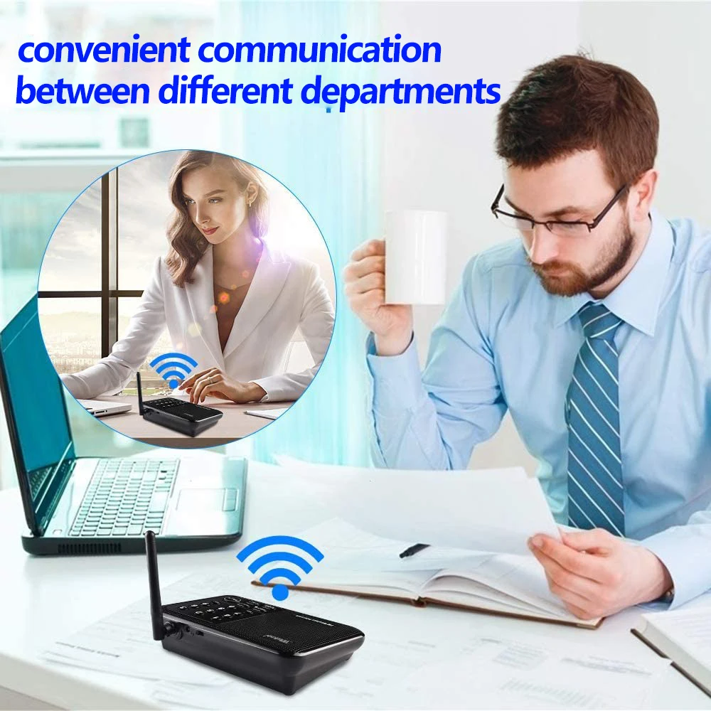 Intercoms, Wireless Intercom System for Home, Long Range House Intercom System for Office, Two Way Room to Room Wireless Interco