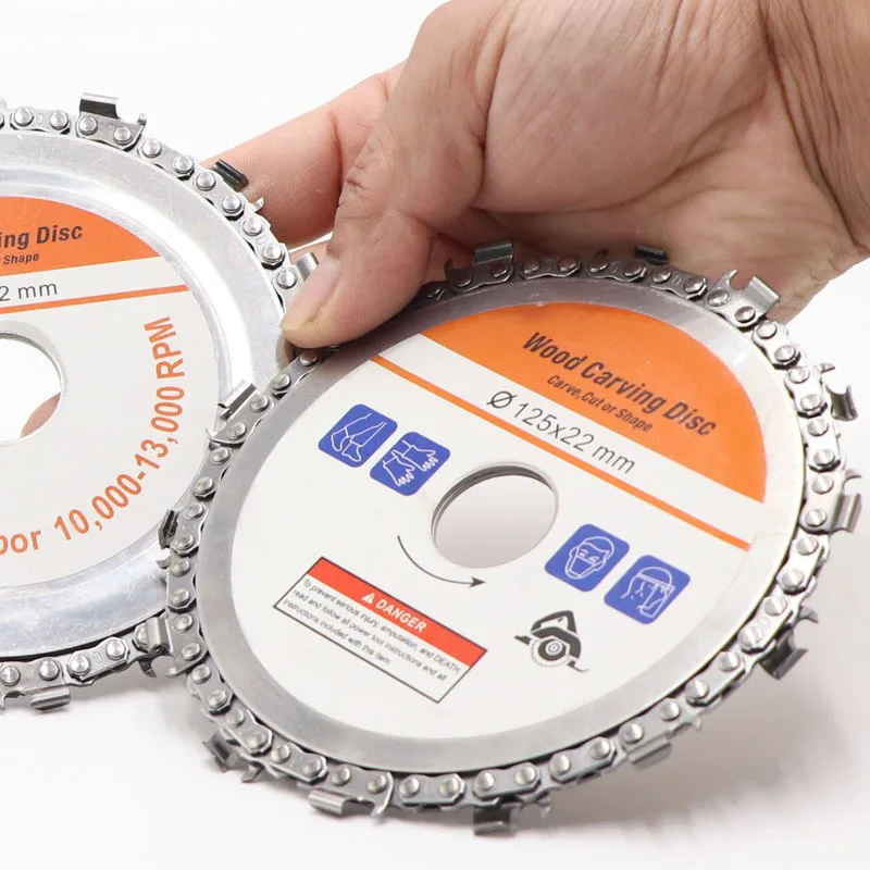 5นิ้ว14ฟัน Chain Disc 125*22มม.ไม้ Chainsaw แผ่นตัดใบมีดไม้ Slotting Saw Blade