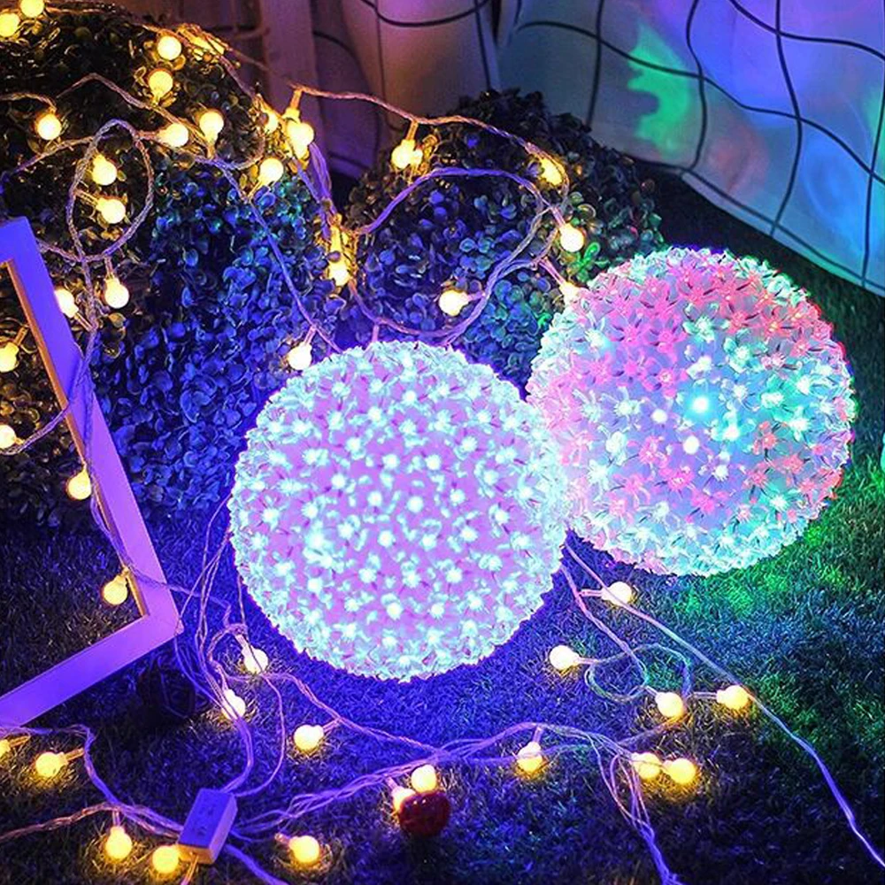 Imagem -06 - Led String Light para Decoração de Casa Flores de Cerejeira Lâmpada Decorativa Flor Grande Jardim de Fadas Casamento Festa de Natal 50 Leds 200 Leds 300leds