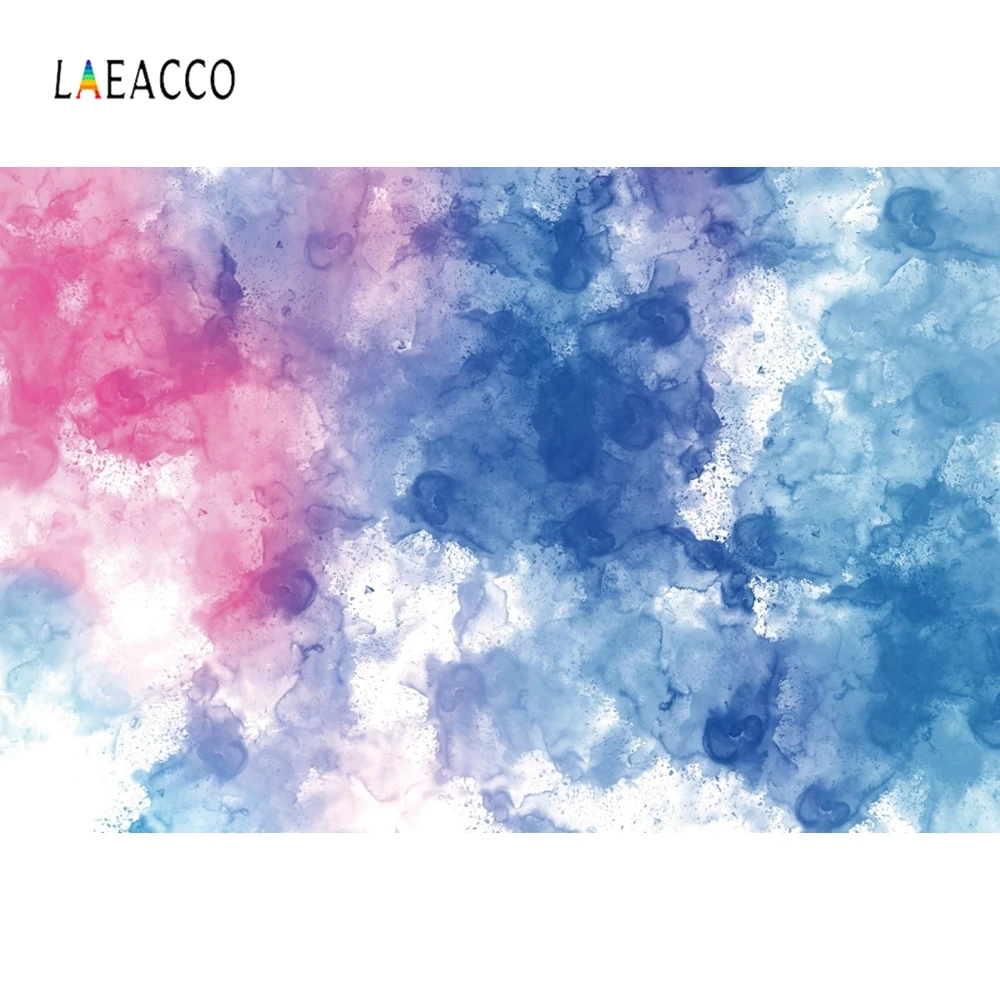 Laeacco Vinyl Chụp Ảnh Nền Gradient Tường Photophone Đồng Màu Đám Mây Cho Bé Chân Dung Ảnh Phông Nền Cho Studio Ảnh