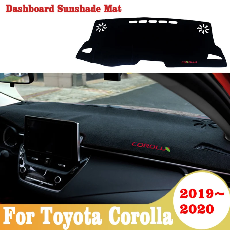 Car Dashboard Avoid Light Pad Instrument Platform Desk Cover Mats Carpets For Toyota Corolla 2019 2020  Accessories