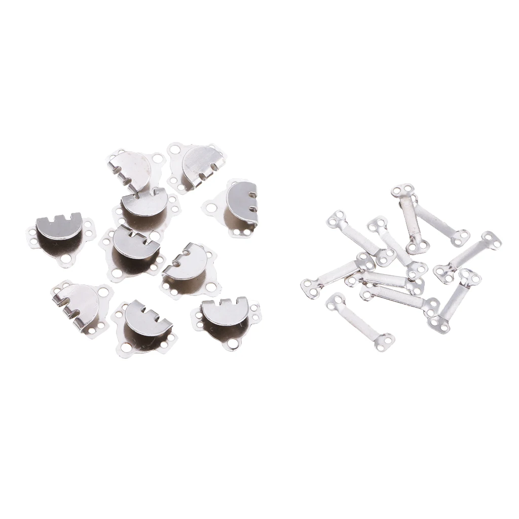 10 Pairs Metal Hooks and Eyes Sewing on Trousers Skirt Pants Dress Bra Fasteners Sewing Accessories