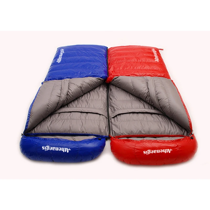 Ultra-Light Goose Down Sleeping Bag for Adult, Spliced Envelope, White, 1200G, 1500G, 1800G, 2000G Filling
