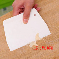 Pastry Cutter Plastic Cake Spatulas Dough Scraper Trapezoid Bread Pizza Fondant Tools Butter Knife Multiduty White Safe Bakeware