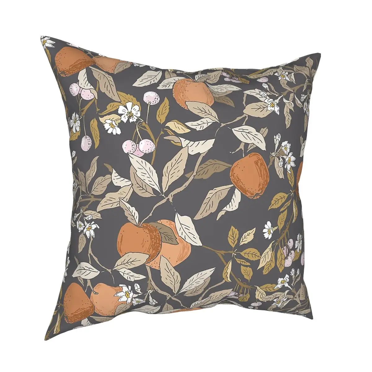 Eden Midnight Fruit Floral Pillowcase Home Decor Cushions Throw Pillow for Living Room Polyester Double-sided Printing Gift Idea